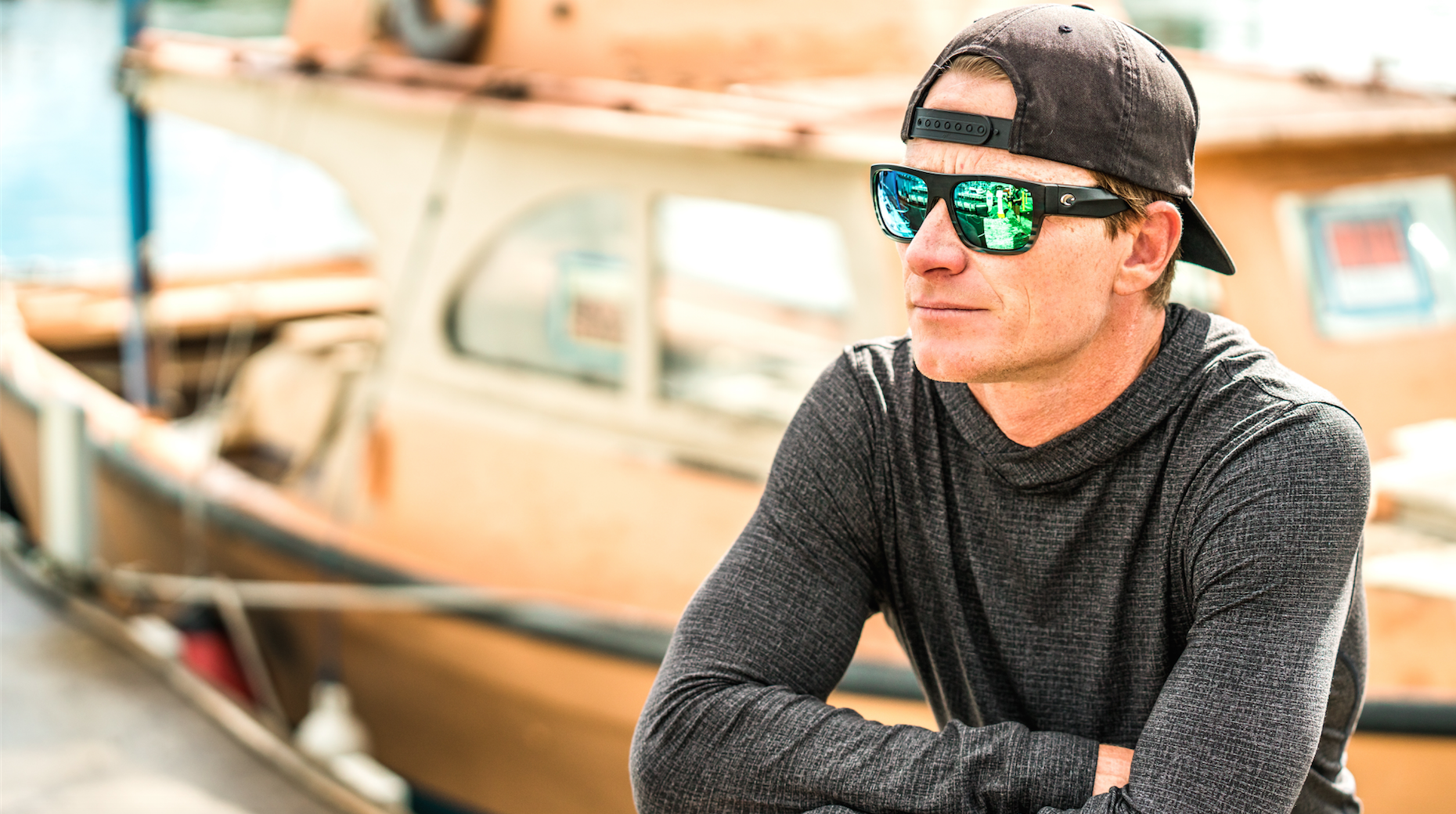 Deep blue ocean waters